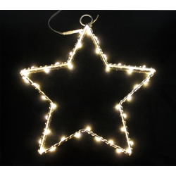 LED string light with iron star bracket