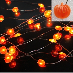LED string light pumpkin ornament