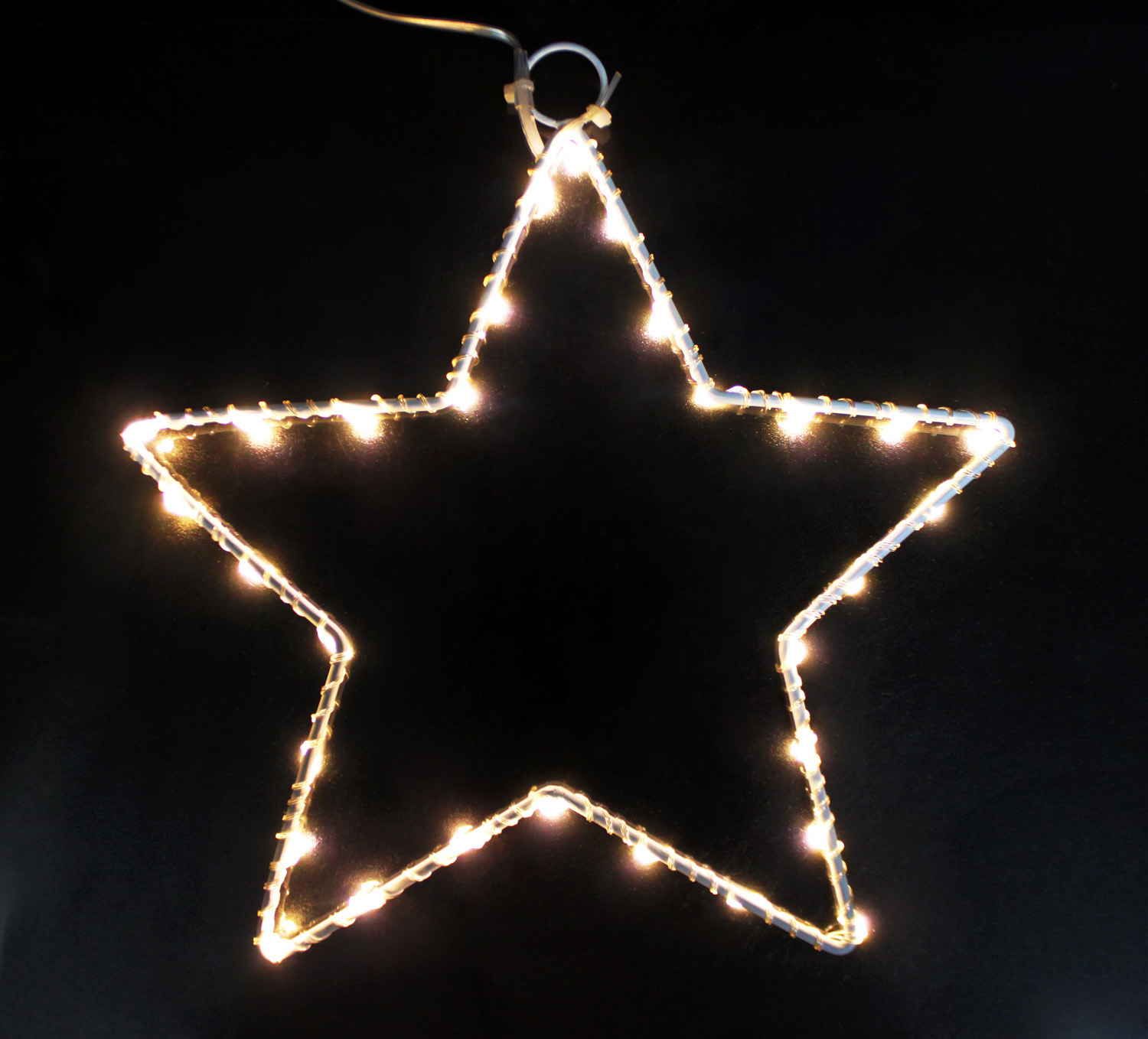 LED string light with iron star bracket