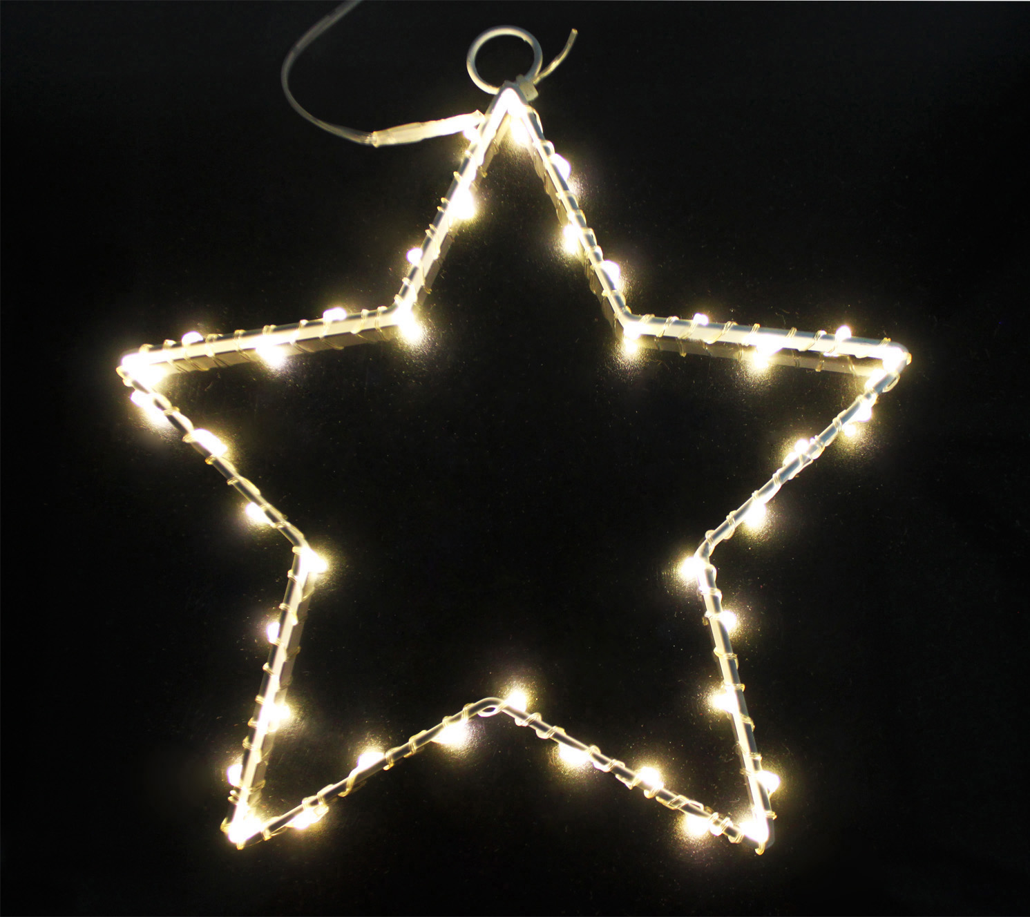 LED string light with iron star bracket